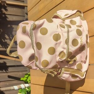 Pottery Barn Kids Emily & Meritt Big girl Backpack The Gold Dot Backpack Pink